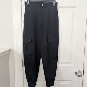 Zara Womens Black Cargo Pants